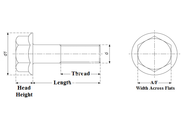 Hexagon Flange Bolt (Mild Steel) - Image 4