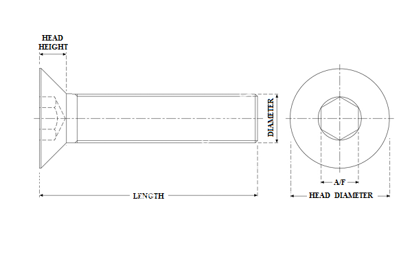 Socket Countersunk Cap Screw (UNC) - Image 3