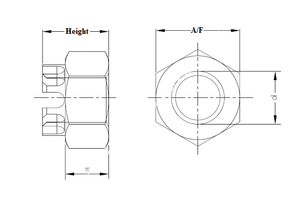 Castle Nut (DIN935) - Image 2