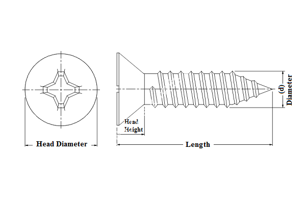 Countersunk Self Tapping Screw - Image 4