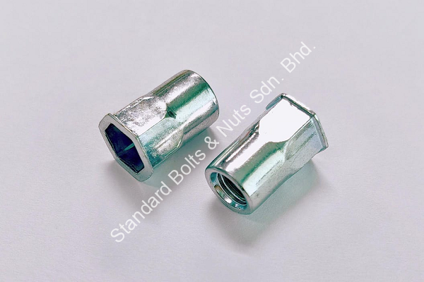 Insert Nut Half Hex With Flange - Image 4