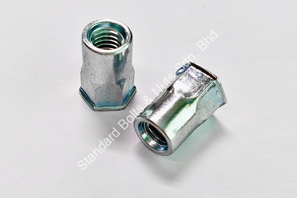 Insert Nut Half Hex With Flange - Image 3