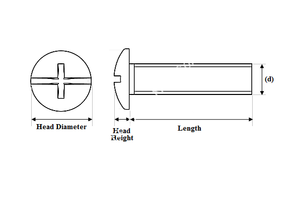 Round Head Machine Screw - Image 2