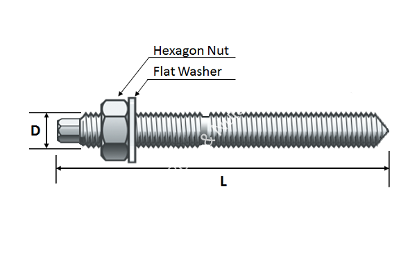 Chemical Anchor Stud (Dog Point) - Image 2